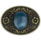 Western Stone Floral Belt Buckle