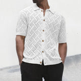 Knitted Cross Band Shirt