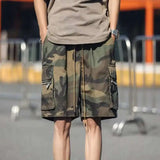 Multi-Pocket Camo Cargo Shorts