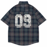 Vintage Plaid Necktie Unisex Varsity Shirt