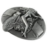 Motorcycle Girl Belt Buckle