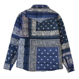 Indigo Blue Paisley Patchwork Jacket