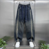 Curved Knife String Jeans