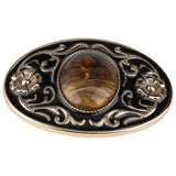 Western Stone Floral Belt Buckle