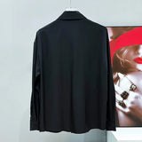 Black Sequin Dress Tie Shirt