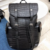 Luxe Croc-Embossed Multi-Tone Backpack