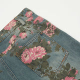 Dual Rose Floral Denim Jeans