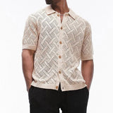 Knitted Cross Band Shirt