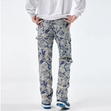 Jacquard Weaved Denim Jeans