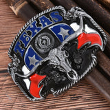 Texas Bull Horn Vintage Belt Buckle