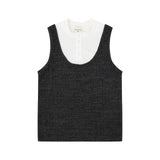Beader Button Up Knitted Vest