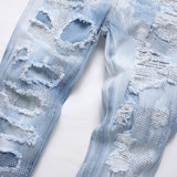 Crystal Ripped Denim Jeans