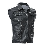 Riveted Leather Motor Vest