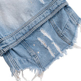 Denim Wide Leg Loose Shorts