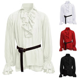 Steampunk Long Sleeve Ruffled Shirt