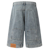 Vintage Washed Denim Shorts