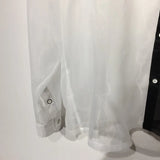 Monochrome Mirage Sheer Button-Up