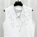 Interstellar Grid Sleeveless Vest