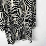 Abstract Geometric Stripe Loose Versatile Top