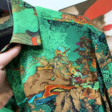 Emerald Jungle Vintage Print Shirt