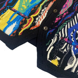 Retro Multicolor Knitted Sweater Vest
