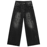 Vintage Stitch Straight Denim Jeans