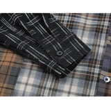 Plaid Patchwork Button-Up