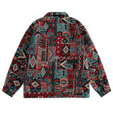Native Aztec Knit Blouson Jacket