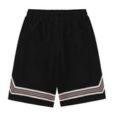 Retro Striped Basketball Shorts