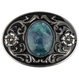 Western Stone Floral Belt Buckle