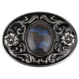 Western Stone Floral Belt Buckle