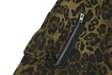 Leopard Hooded Bomber Jacket