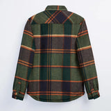 Plaid Sherpa Fleece Shirt Jacket