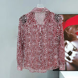 Transparent Mesh Laced Shirt