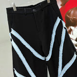 Knife Carved Denim Pants