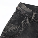 Washed Spiral Stitch Jeans