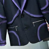 Midnight Manifest Airbrushed Blazer