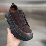Leather patch Slip On Sneakers