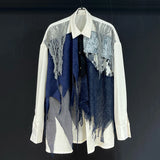 Patchwork Shadows Button-Up