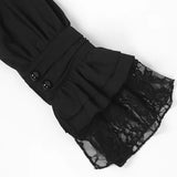 Lace Ruffle Lantern Sleeve Renaissance Shirt
