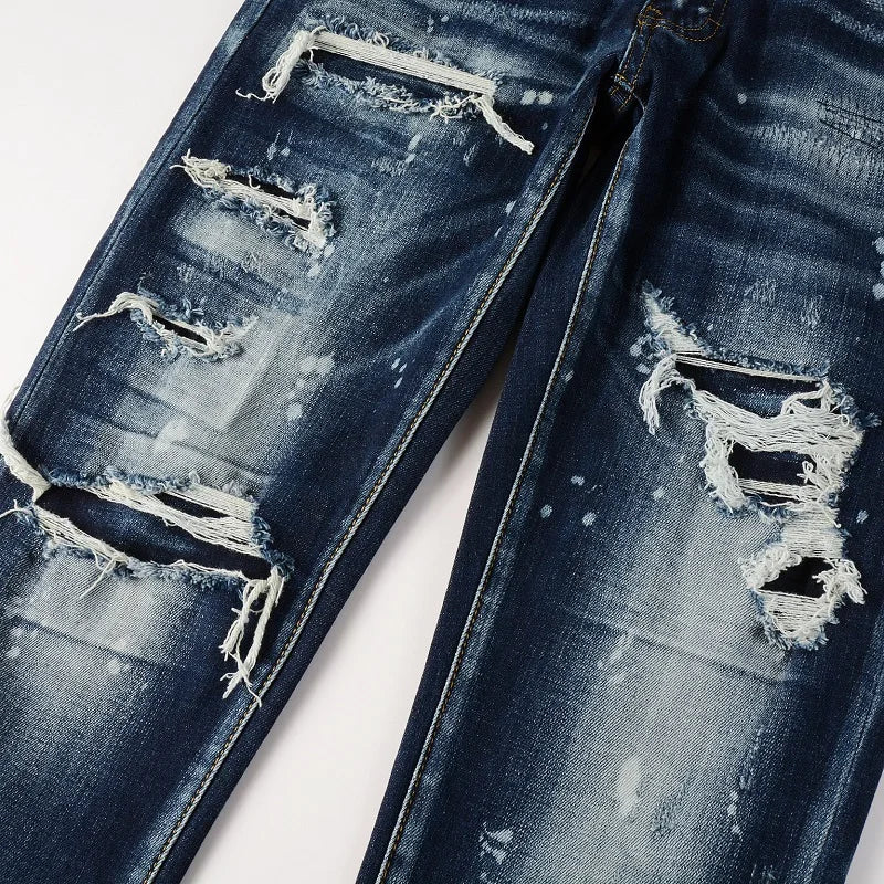 Classic Dark Wash Denim Jeans