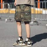 Multi-Pocket Camo Cargo Shorts