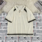 Smoke Fade Zip Polo