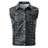 Riveted Leather Motor Vest