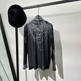 Transparent High-Neck Shirt