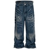 Frayed Claw Washed Denim