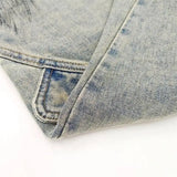 Distressed Deconstructed Denim Shorts