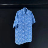 Hollow Breathable Floral Shirt