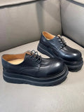 Derby Cowhide Platform Dress Shoes