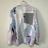 Irregular Printed Thin Blazer